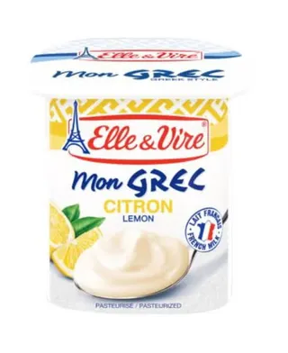 Elle & Vire Citron Lemon Greek Yogurt 125G