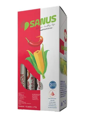 Sanus Spicy Pepper Baked Corn Sticks 11G