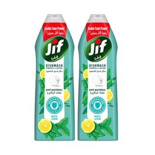 Jif Antibacterial Dishwashing Liquid with Lemon & Mint Scent Value Pack