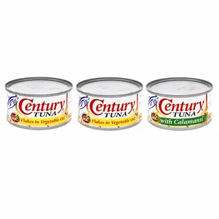Century Tuna Flakes In Vegetable Oil 2X180G + Tuna With Calamansi 180G