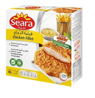سيارا فيليه دجاج بالبقسماط مجمد 400 جم