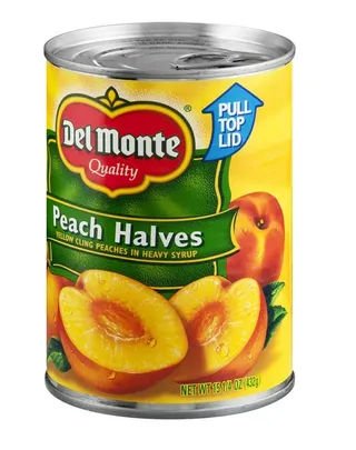 Del Monte Peaches Halves In Heavy Syrup 432G