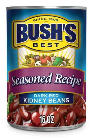 Bush's Best Seasoned Recipe Dark Red Kidney Beans 454G