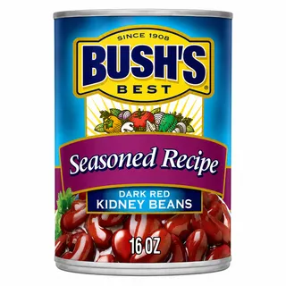 Bush's Best Seasoned Recipe Dark Red Kidney Beans 454G