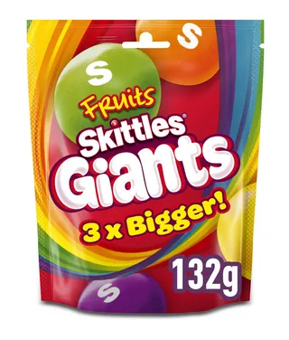 Skittles Giants Vegan Chewy Fruit 132G