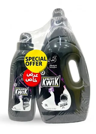 كويك شامبو عباية مضاد للكهرباء الساكنة 3 لتر + 1 لتر