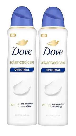 Dove Original Deodorant Body Spray for Women, 2x150ml