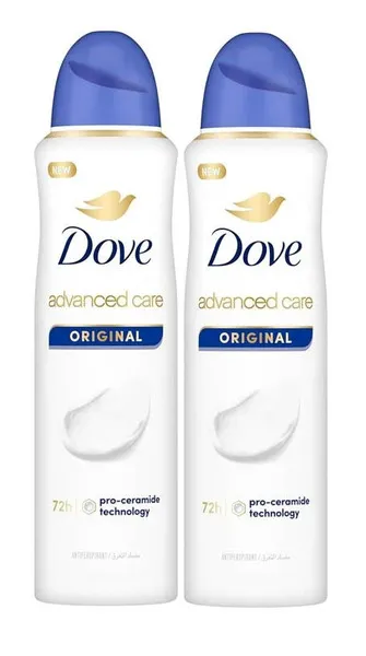 Dove Original Deodorant Body Spray for Women, 2x150ml