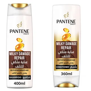 Pantene Milky Damage Repair Shampoo 400Ml + Conditioner 360Ml