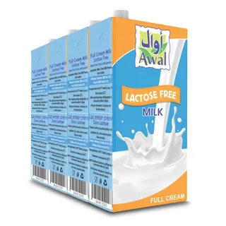 اوال حليب خالي من اللاكتوز 4X1 لتر