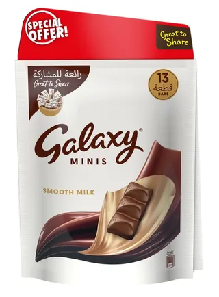 Galaxy Minis Smooth Milk Chocolate 2X162.5G