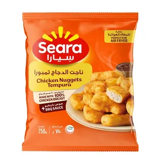 سيارا ناجتس دجاج تمبورا مع صلصة باربكيو مجمدة 750 جم