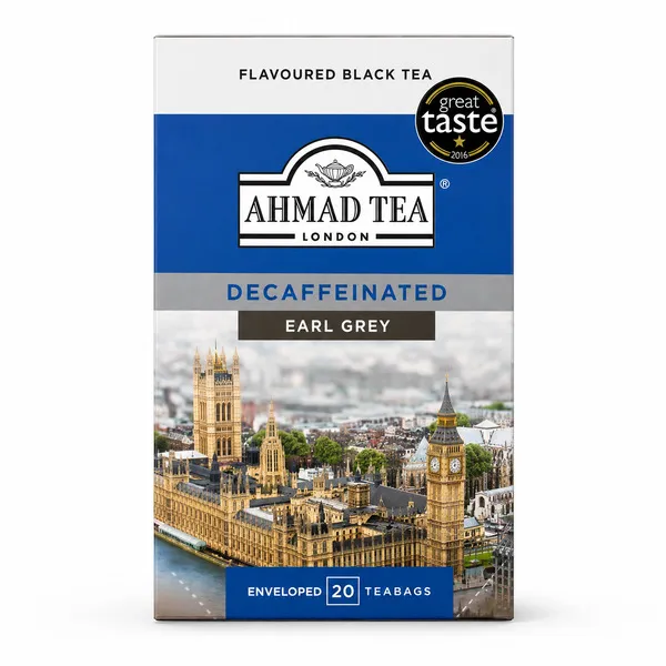 Ahmad Tea Earl Grey Decaffeinated Tea Bags, 20 Bags