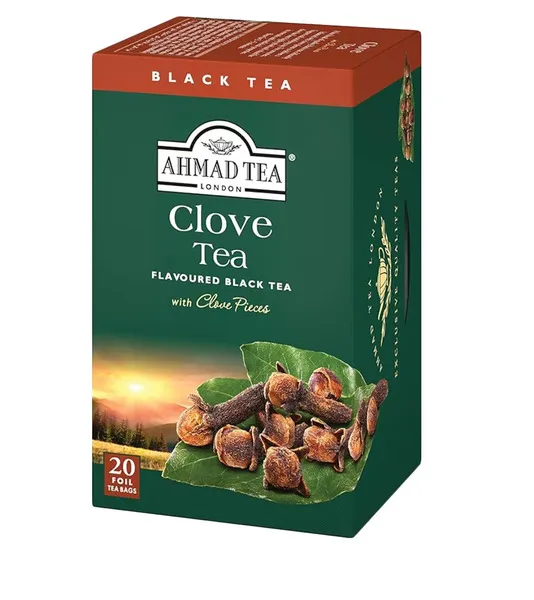 Ahmad Tea Clove Tea Flavoured Black Tea With Clove Pieces 40G 20Pcs