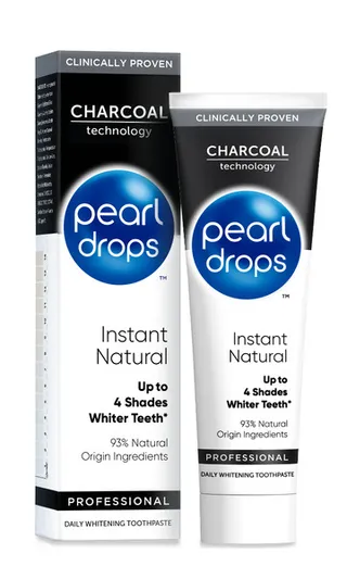 Pearl Drops Charcoal Instant Natural Whiter Toothpaste