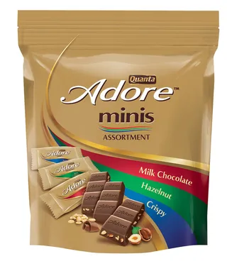 Quanta Adore Minis Milk Chocolate Pouch 6X244G