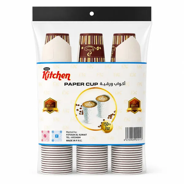 Easy Kitchen Paper Cup 207Ml 3X50Pcs