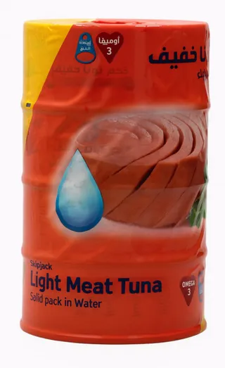 Alwazzan Light Meat Tuna Solid Pack In Water 4X160G