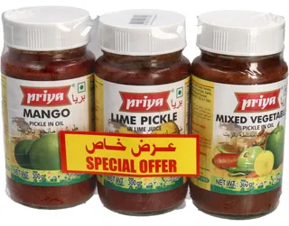 Priya Assorted Pickles 3X300G