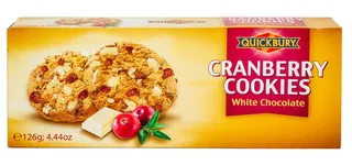 Quickbury Cranberry Cookies White Choco 126G