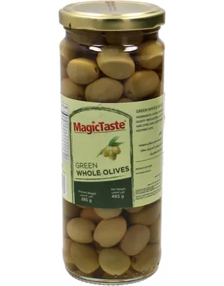 Magic Taste Green Whole Olives 465G