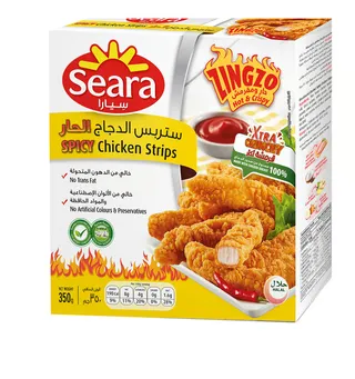 سيارا زينغزو شرائح دجاج حارة بالبقسماط مجمدة 350 جم