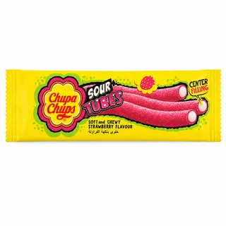 Chupa Chups Extruded Mini Sour Candy Tubes 24G