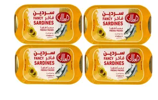العلالي سردين بزيت دوار الشمس 100X4 جم