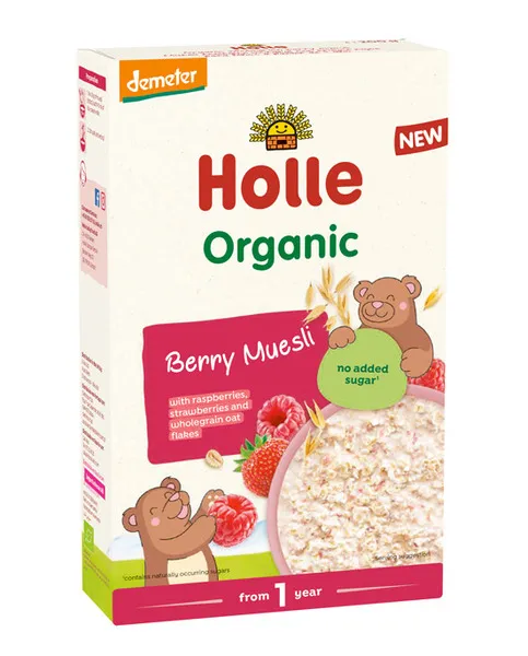 Holle Organic Wholegrain Gluten Free Berry Muesli Cereal 200G