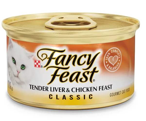 Fancy Feast Classic Tender Liver & Chicken Feast Wet Cat Food 85G
