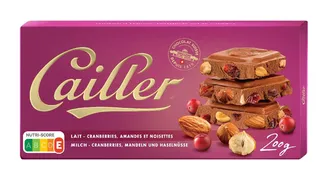 Cailler Cranberries Almonds And Hazelnuts Milk Chocolate 200G