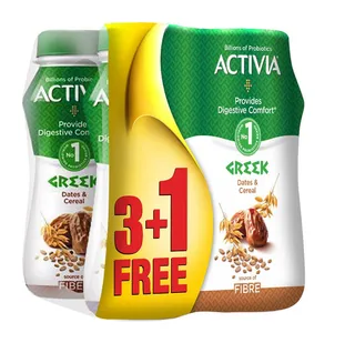 Activia Dates & Cereal Greek Dairy Drink, 4x180ml