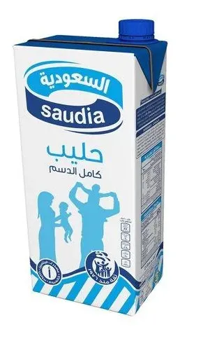 السعودية حليب كامل الدسم 2 لتر