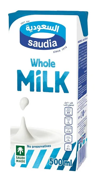 السعودية حليب كامل الدسم 500 مل