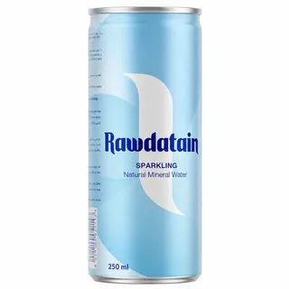 Rawdatain Carbonated Natural Still water Can 250Ml
