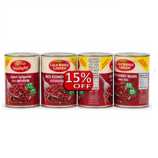 California Garden Dark Red Kidney Beans 4X400G