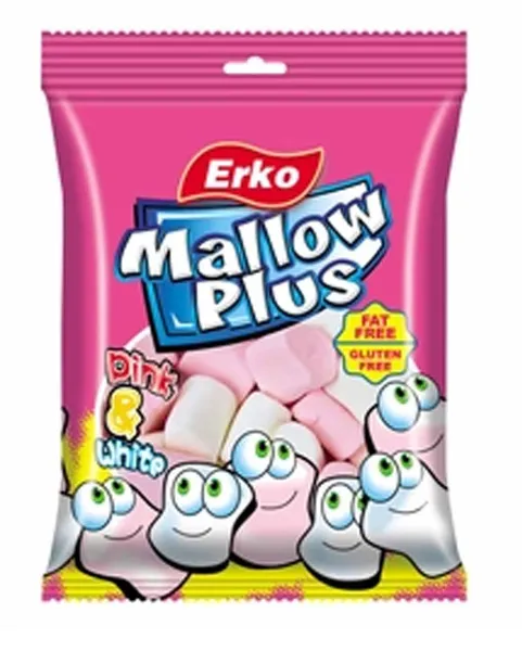 Erko Mallow Plus Gluten Free Pink & White Marshmallow 300G