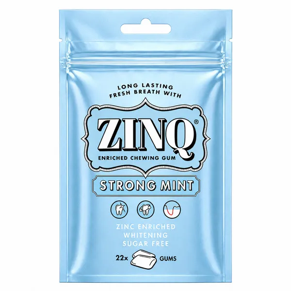 Zinq Strongmint Chewing Gum 22Pcs
