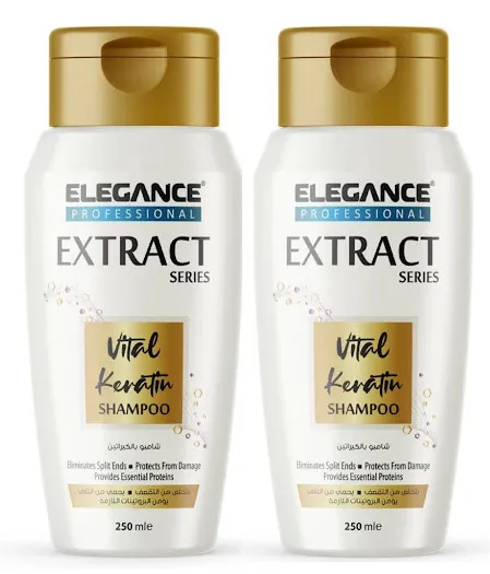 Elegance Professional Extract Series Vital Keratin Shampoo 2X250Ml