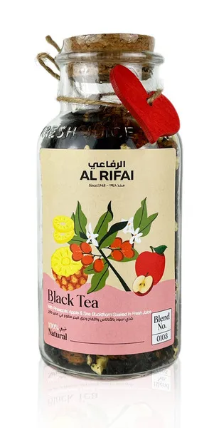 محمصة الرفاعي شاي اسود اناناس, تفاح و نبق البحر 130 مل