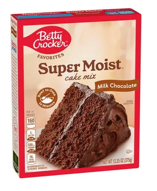Betty Crocker Super Moist Milk Chocolate Cake Mix 375G