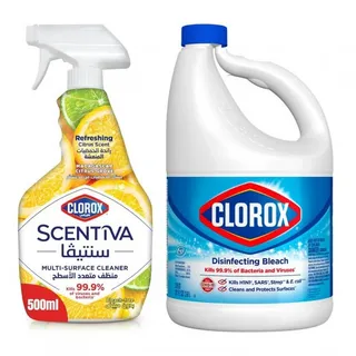 Clorex Bleach 1 Gallon + Spray Citrus 500Ml