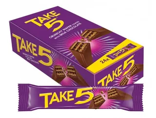 Take 5 Crunchy Wafer Coated With Milk Chocolate 24X12.5G