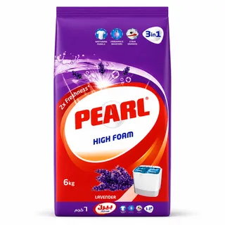 Pearl Lavender 3 In 1 High Foam Laundry Detergent Powder 6kg