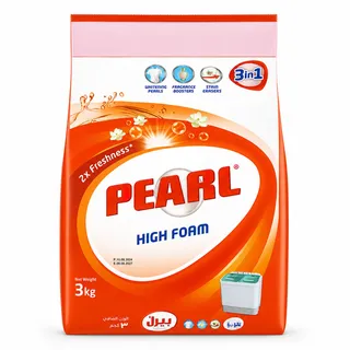 Pearl 3in1 High Foam Detergent Powder Original Scents 3Kg