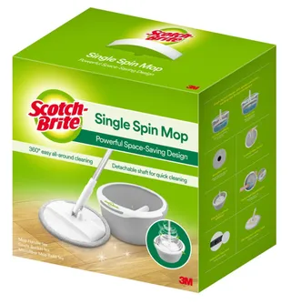 Scotch Brite Single Spin Mop Bucket