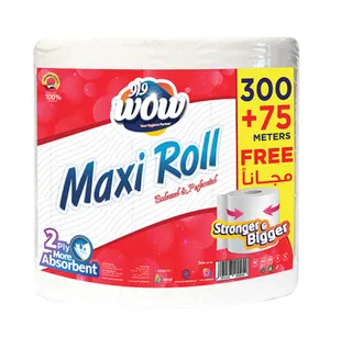 Wow Maxi Roll 2Ply 300M+75M
