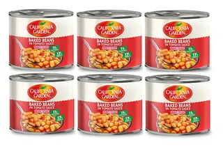 California Garden Baked Beans In Tomato Sauce 6X220G