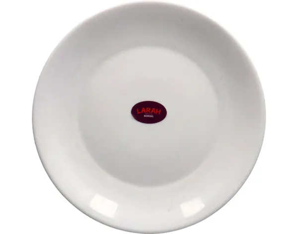 Borosil Larah Opal Plain White Dessert Plate 7.5"