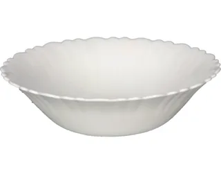 بوروسل وعاء مسطح أبيض 6.5"